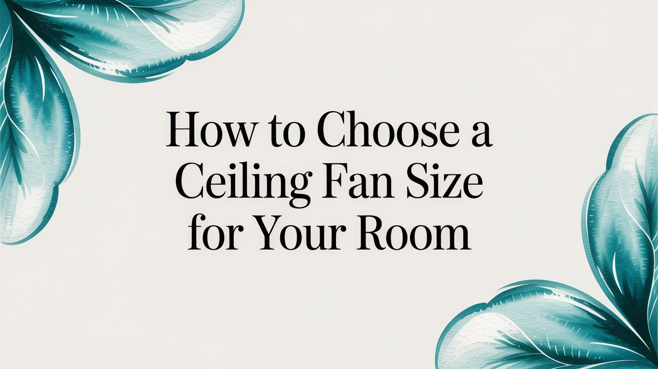 How to Choose a Ceiling Fan Size for Your Room – Fan Connection