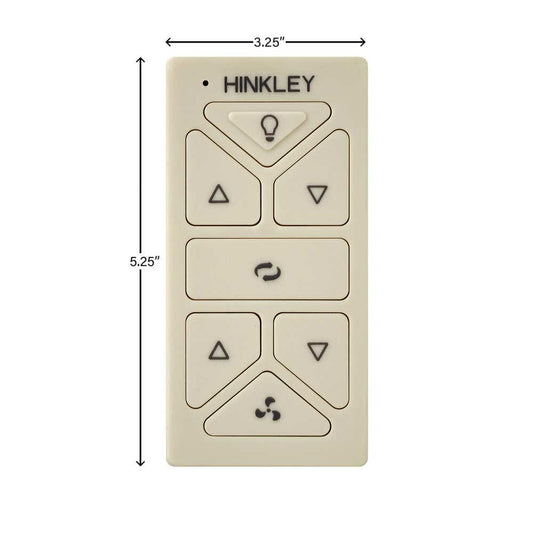 Hiro Reversing Control Hinkley Light Almond Remote Control