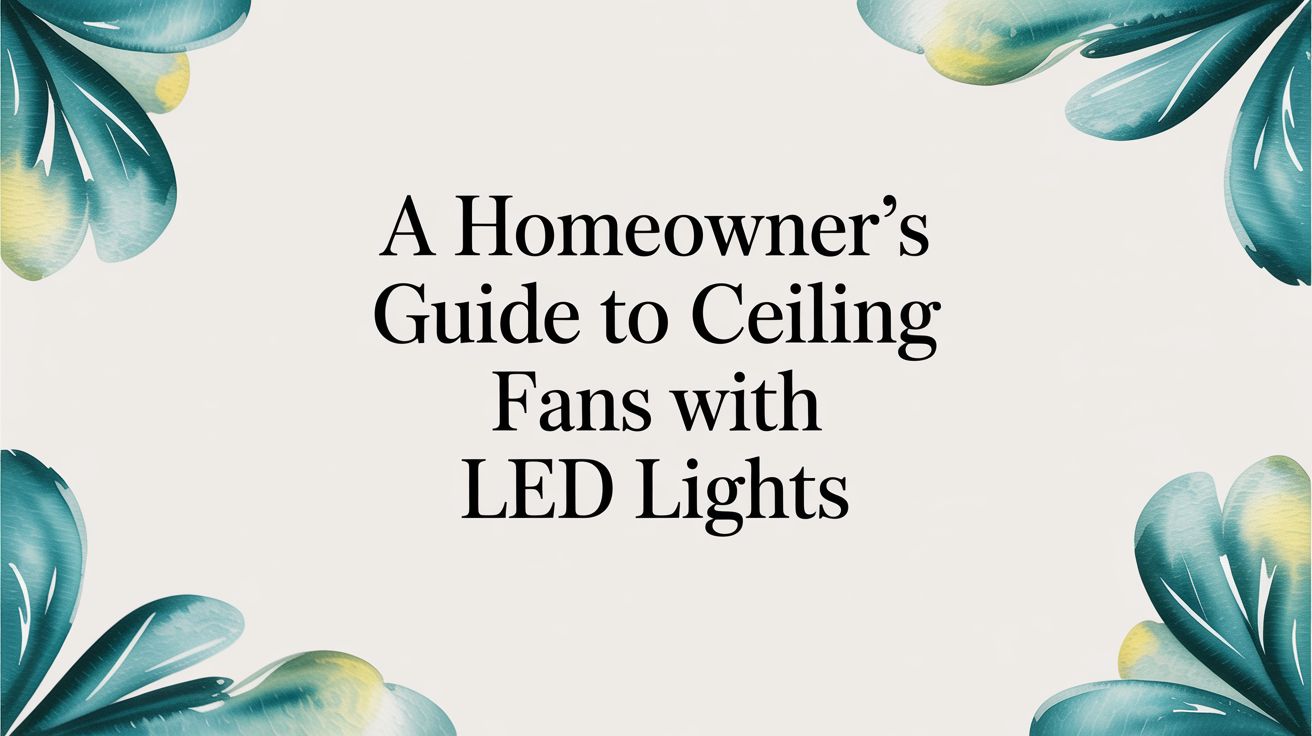 A Homeowner's Guide to Ceiling Fans with LED Lights – Fan Connection