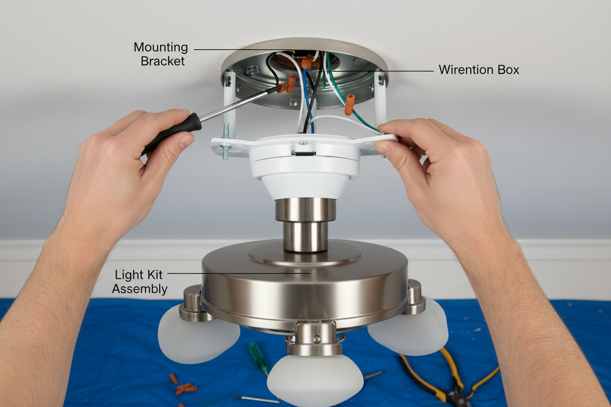 How to Install a Ceiling Fan With Lights A Pro DIY Guide – Fan Connection