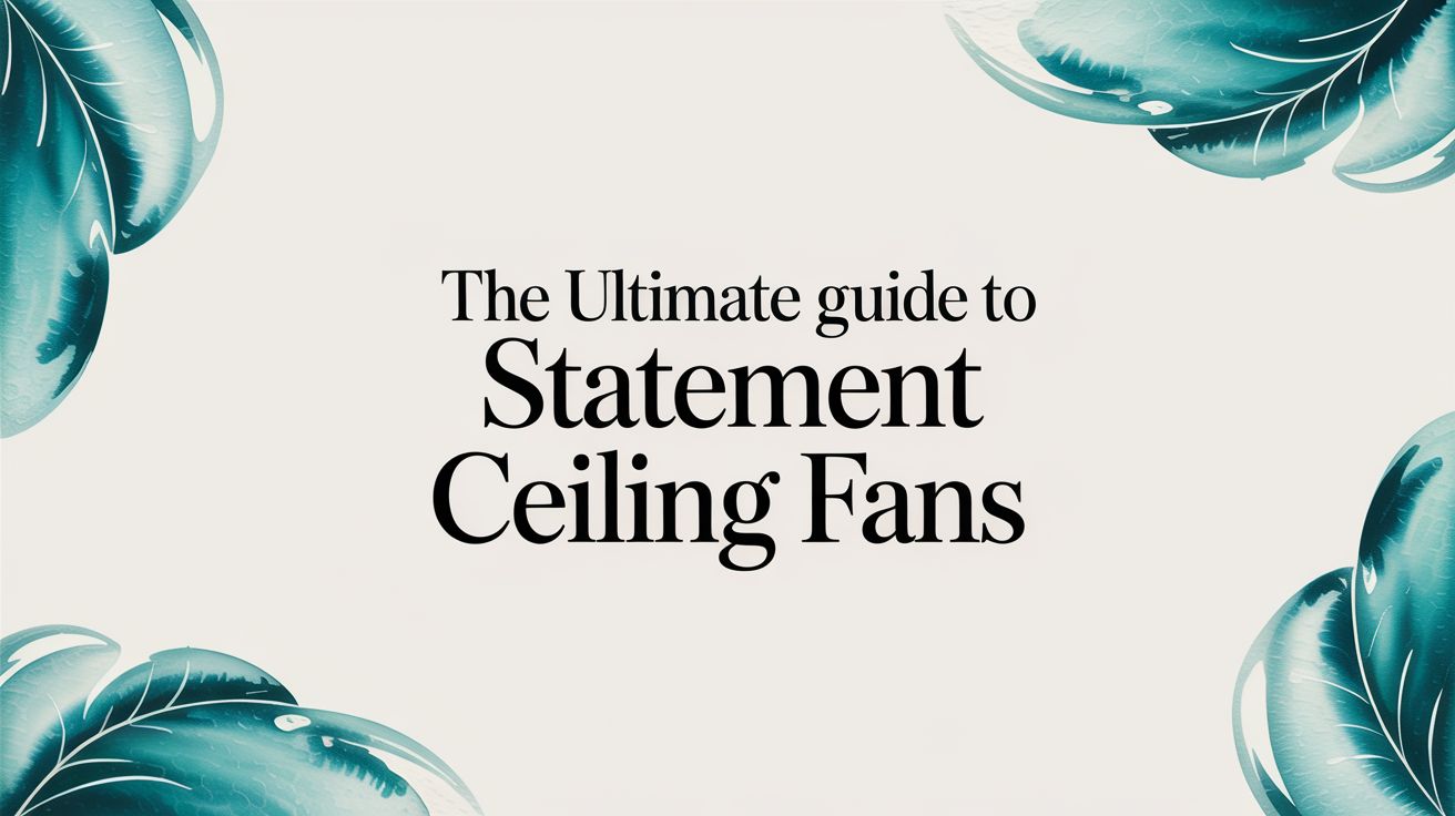 The Ultimate Guide to Statement Ceiling Fans in 2026 – Fan Connection