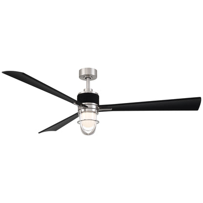 Minka Nauticus 65 Brushed Nickel /Coal Ceiling Fan Blades