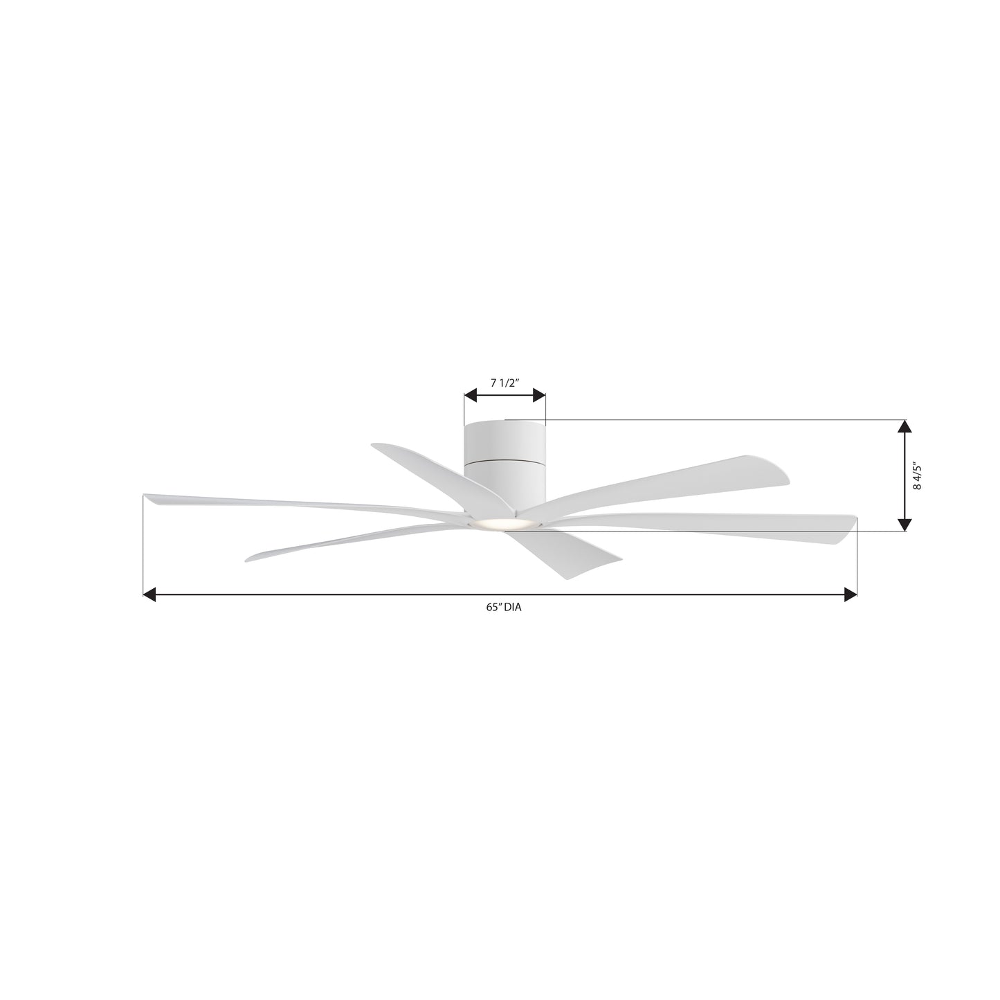 Minka Brisano 65 Alabaster White Ceiling Fan Blades