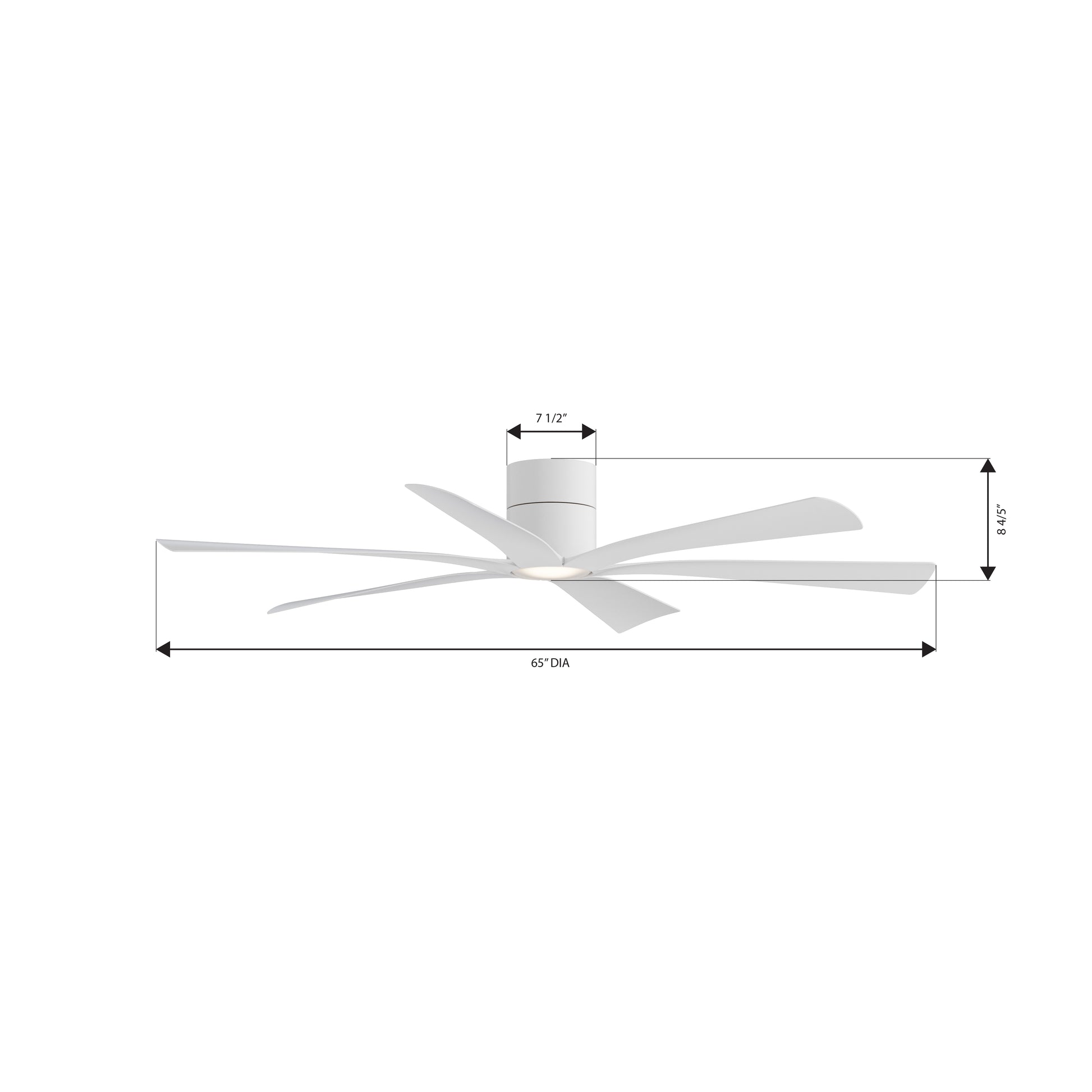 Minka Brisano 65 Alabaster White Ceiling Fan Blades